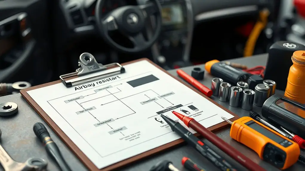 airbag resistor testing procedure