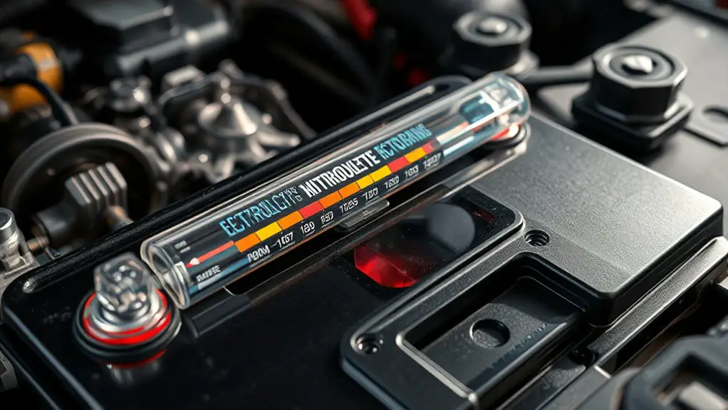 battery electrolyte density assessment