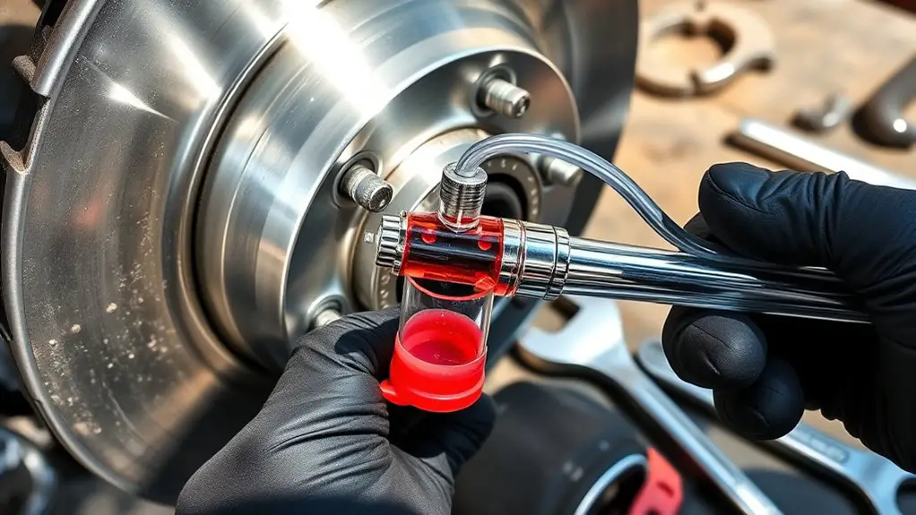 bleed brakes to eliminate noise