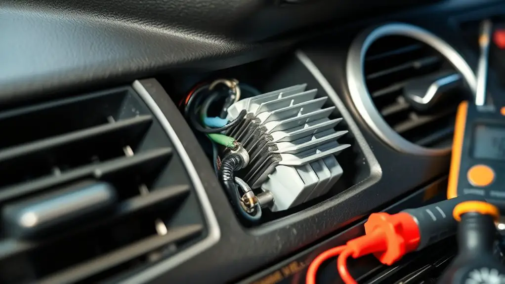 blower resistor controls airflow