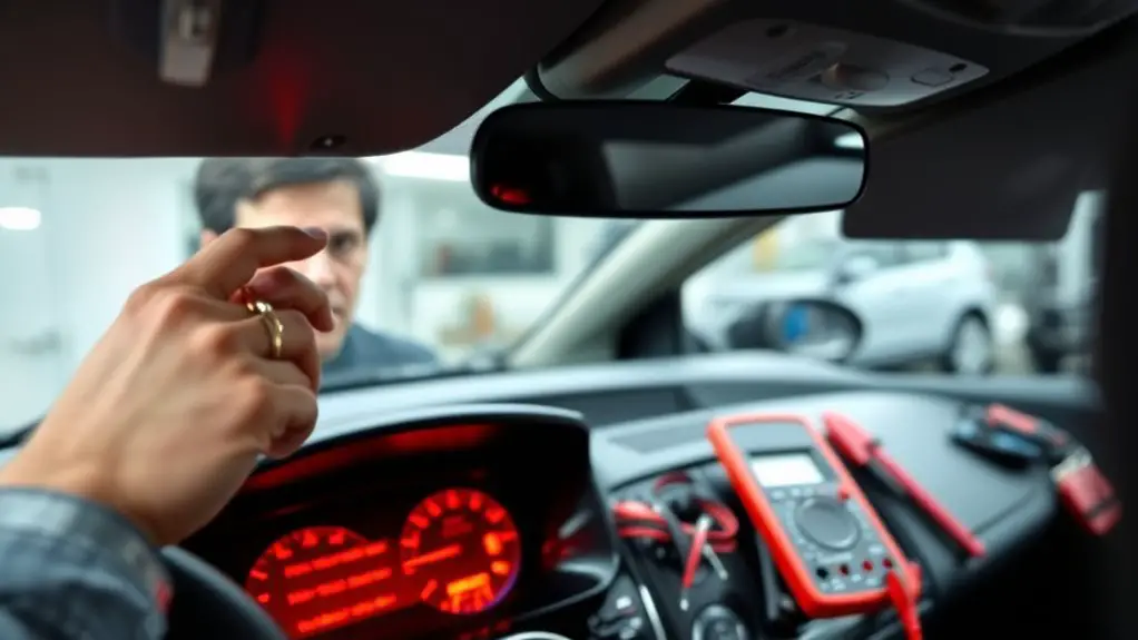 charging system warning light