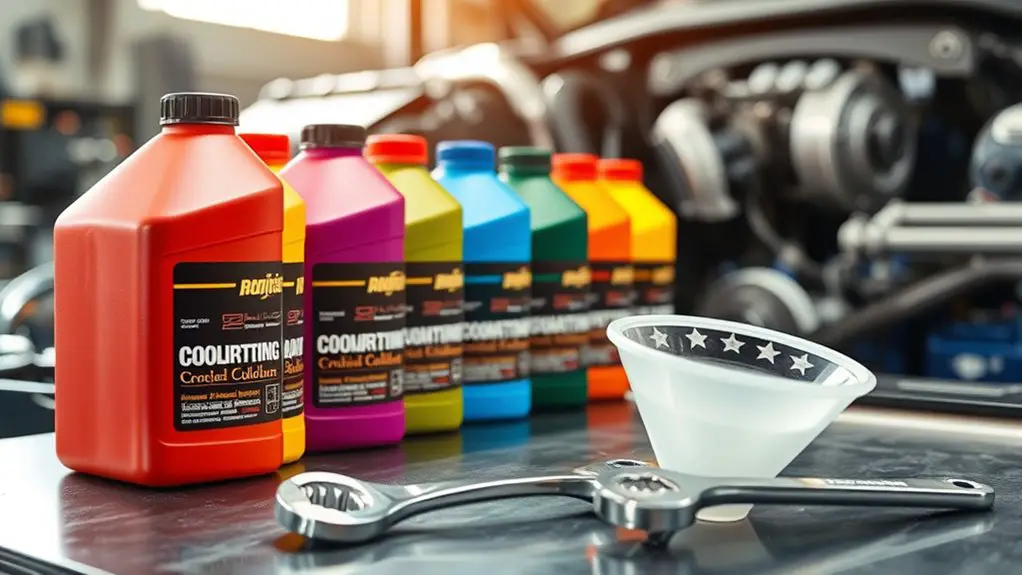 choose coolant per specifications