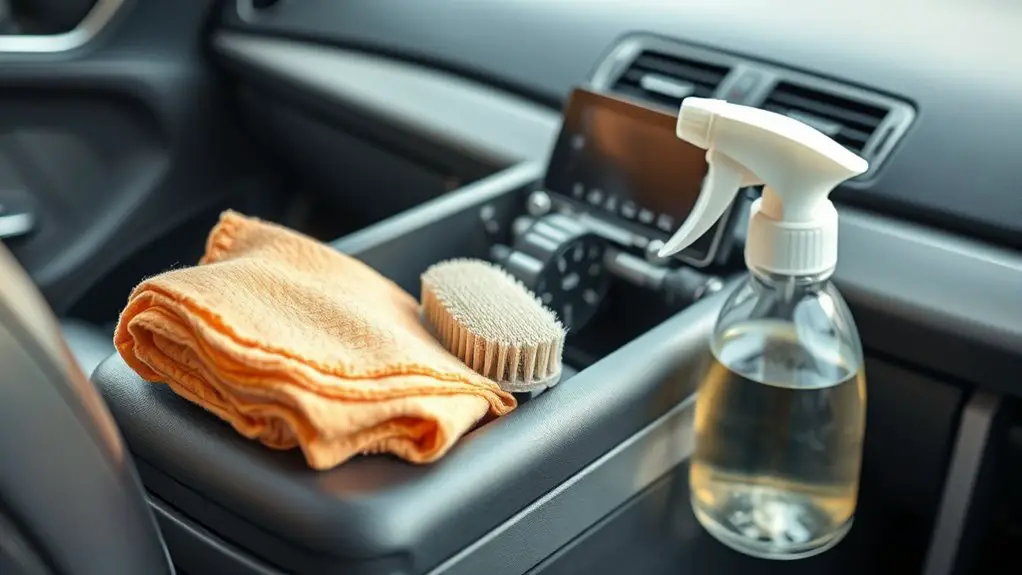 clean armrest before lubrication