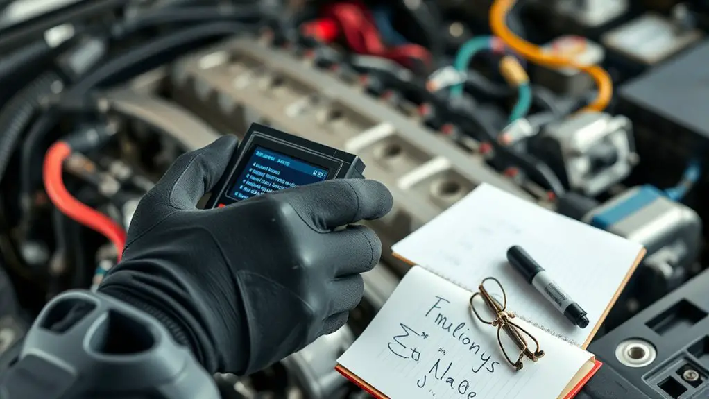 clear faulty diagnostic codes