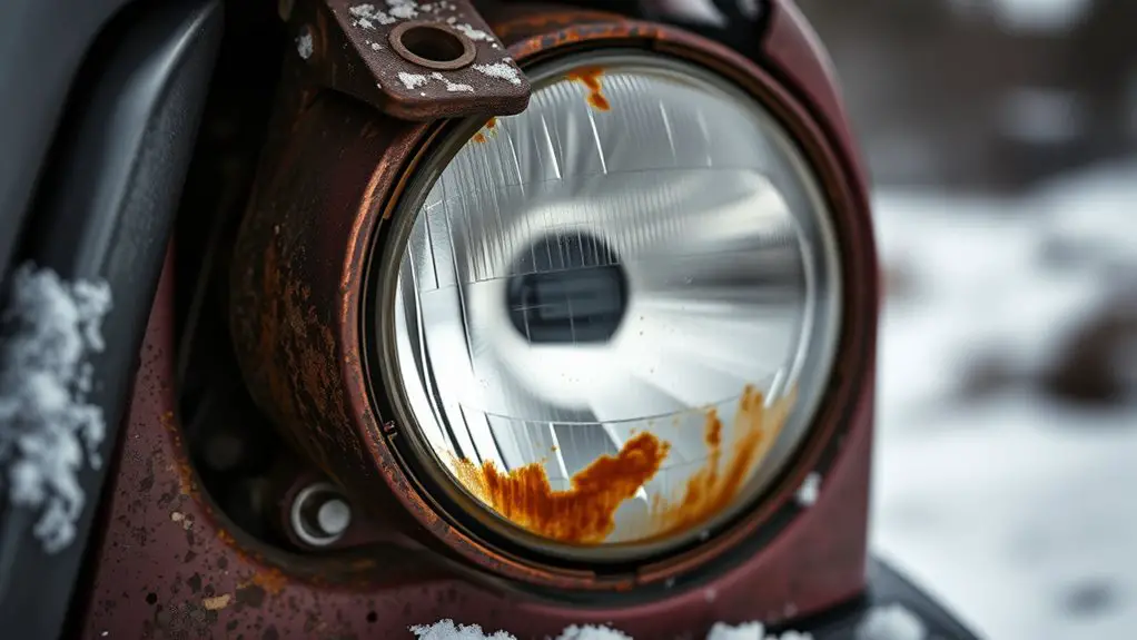 corrosion impacts headlight alignment