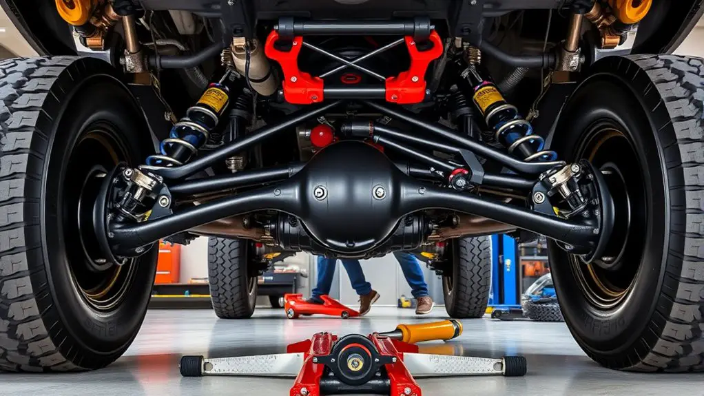 diagnosing lifted suspension alignment
