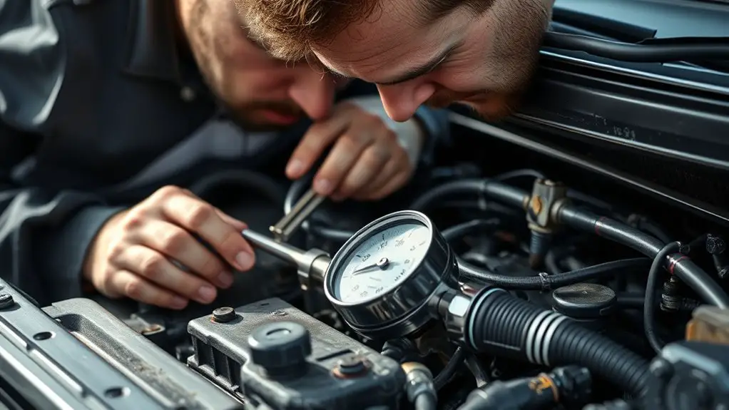 diagnosing low engine compression