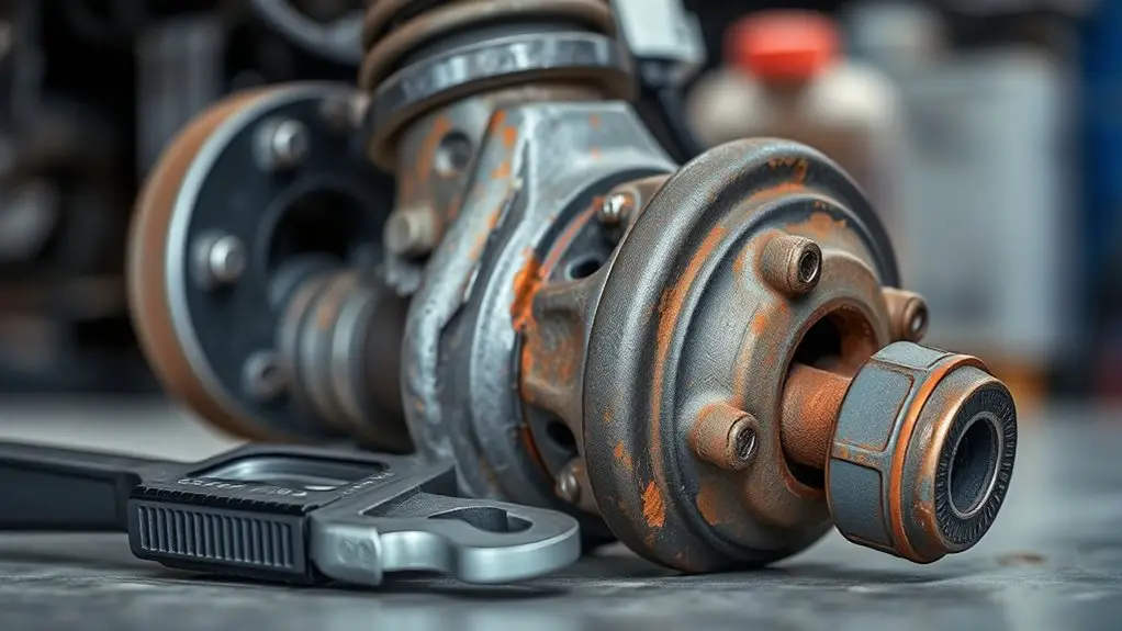 diagnosing steering knuckle wear
