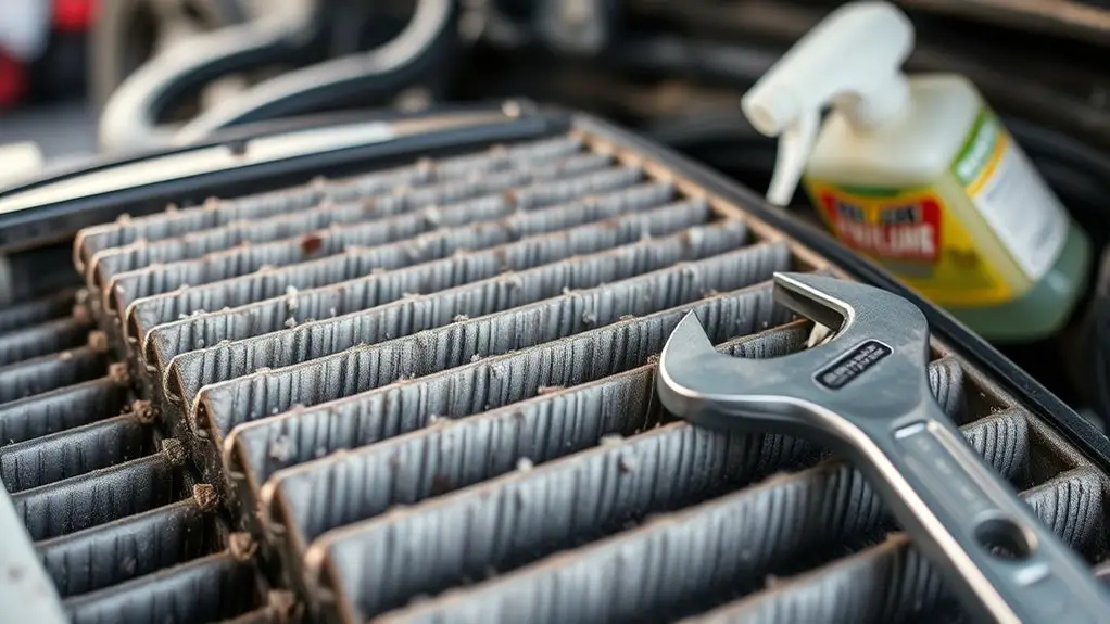 evaporator coil cleaning process