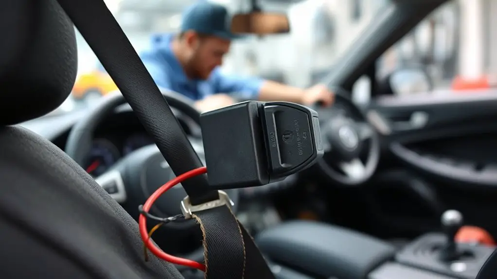 faulty seat belt sensor