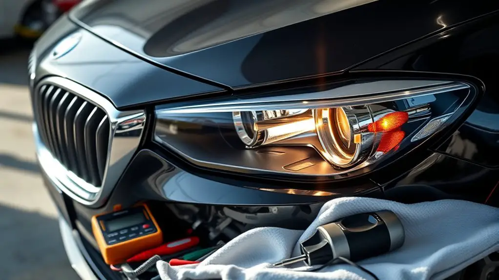 fixing sedan headlight flicker