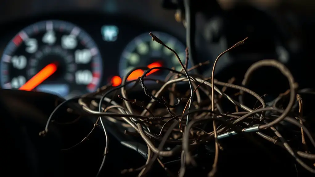 frayed wires pose dangers
