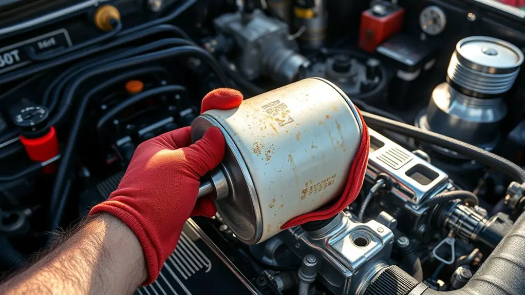 fuel filter housing removal