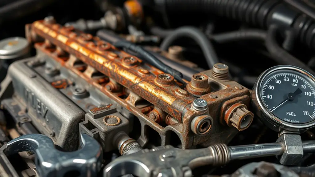 fuel rail efficiency diagnostics