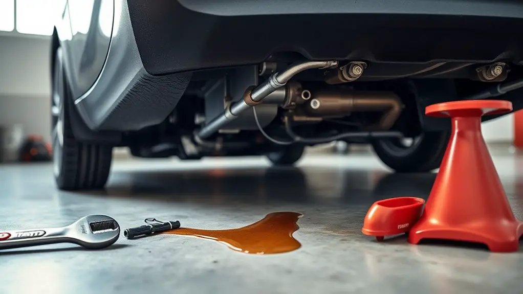 identifying automotive fluid leaks