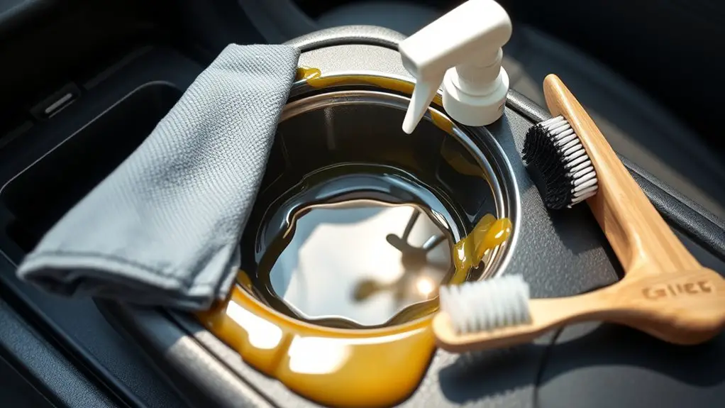 identifying sticky cup holders