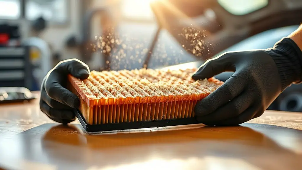 inspect and replace air filter