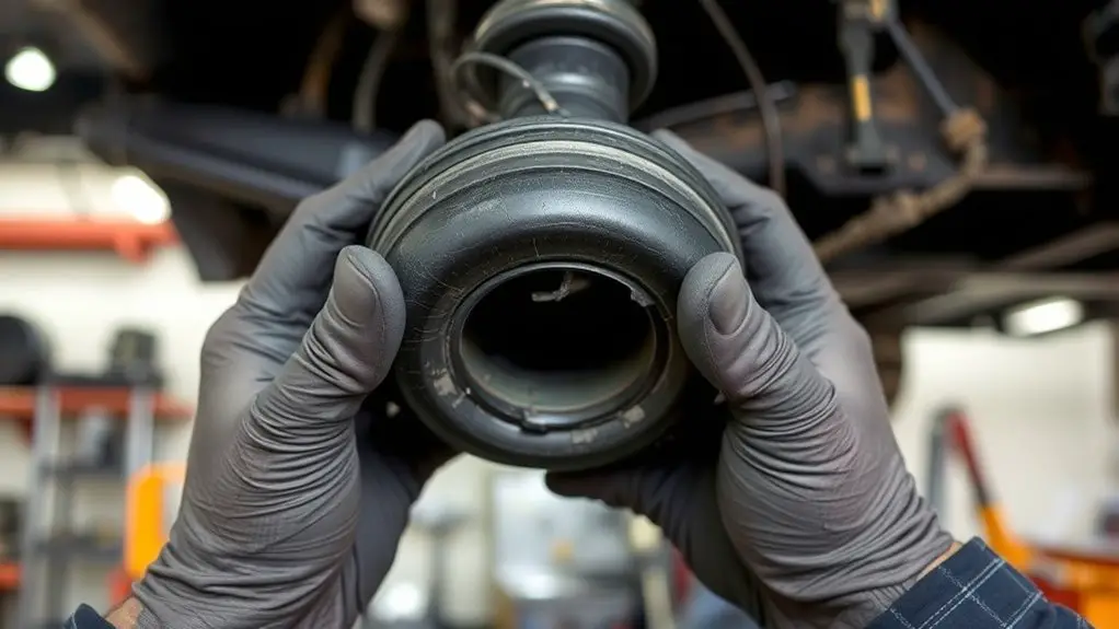 inspect bushing for damage