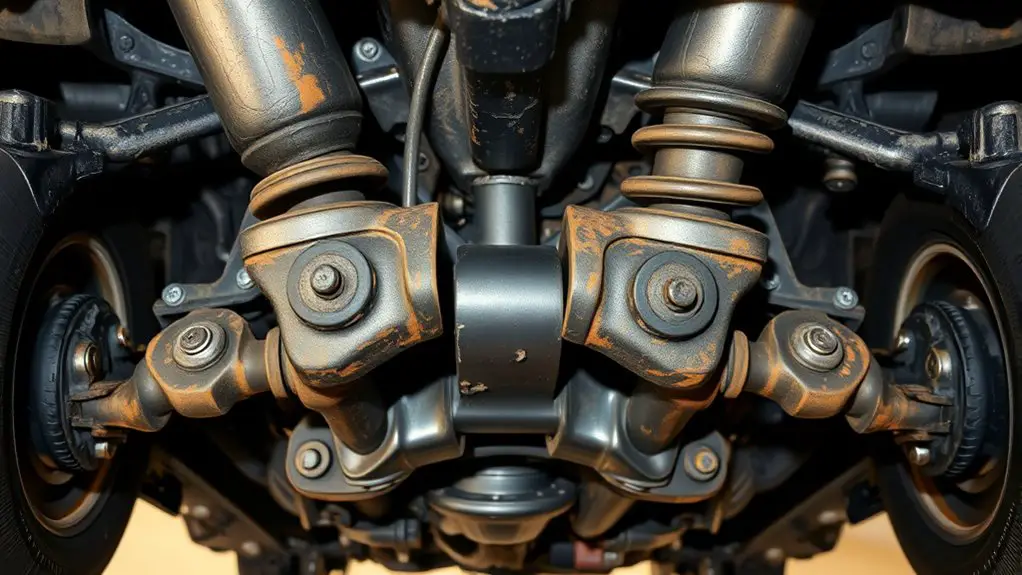 inspect bushings for damage