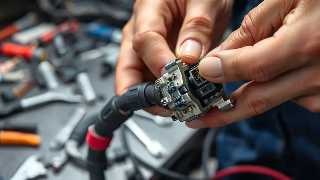 inspect connectors for corrosion