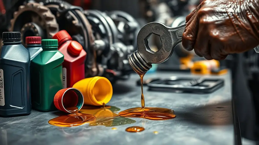 mixing gear oil issues