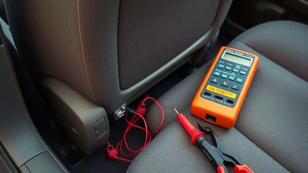 power seat troubleshooting checklist