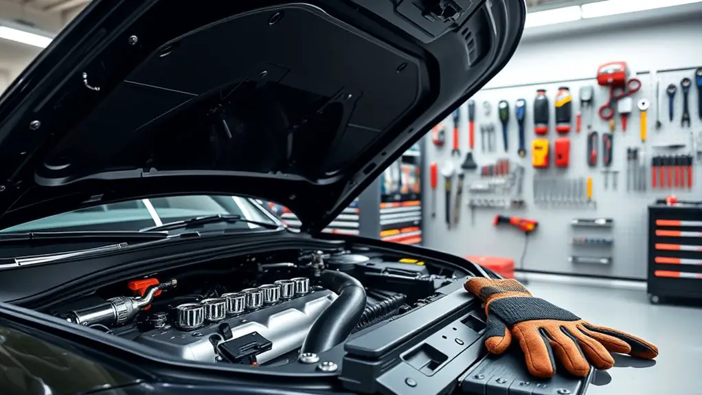 prepare car and tools