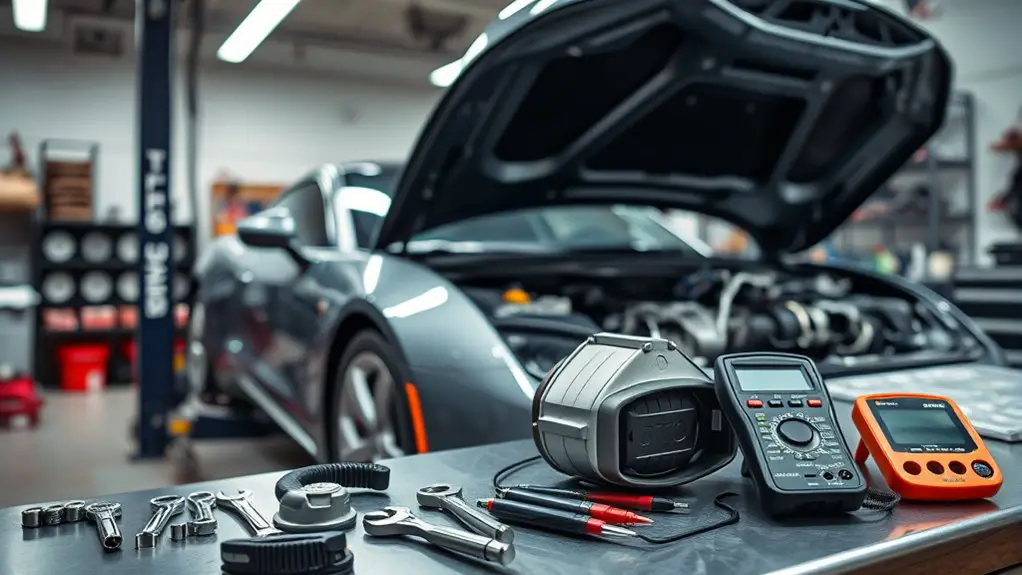 prepare car and tools