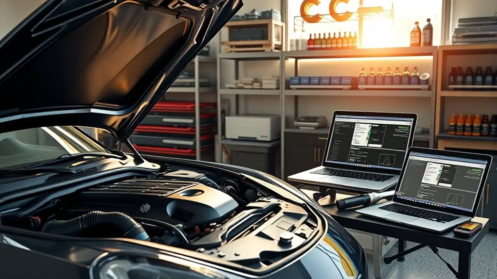prepare tools and car