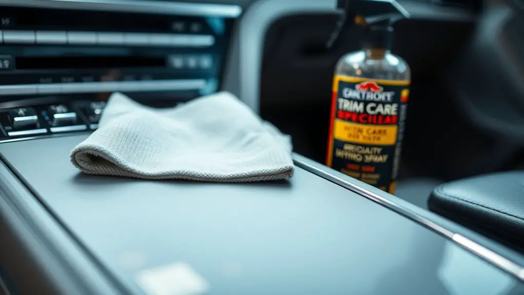 prevent console trim loosening