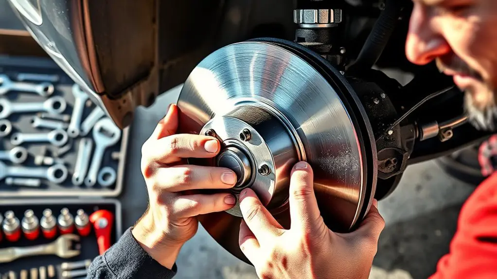 replacing brake rotors safely