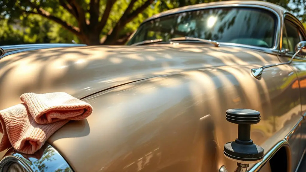 reviving sun damaged stored cars