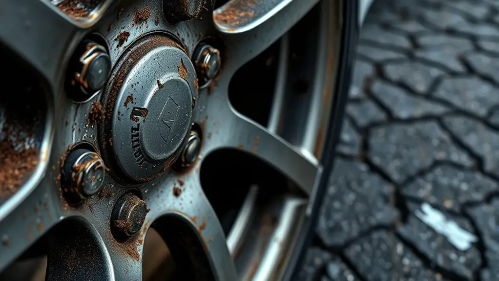 road hazards causing wheel corrosion
