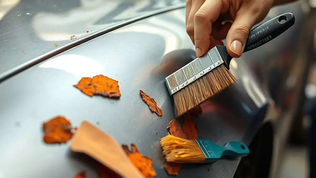 rust removal and preparation