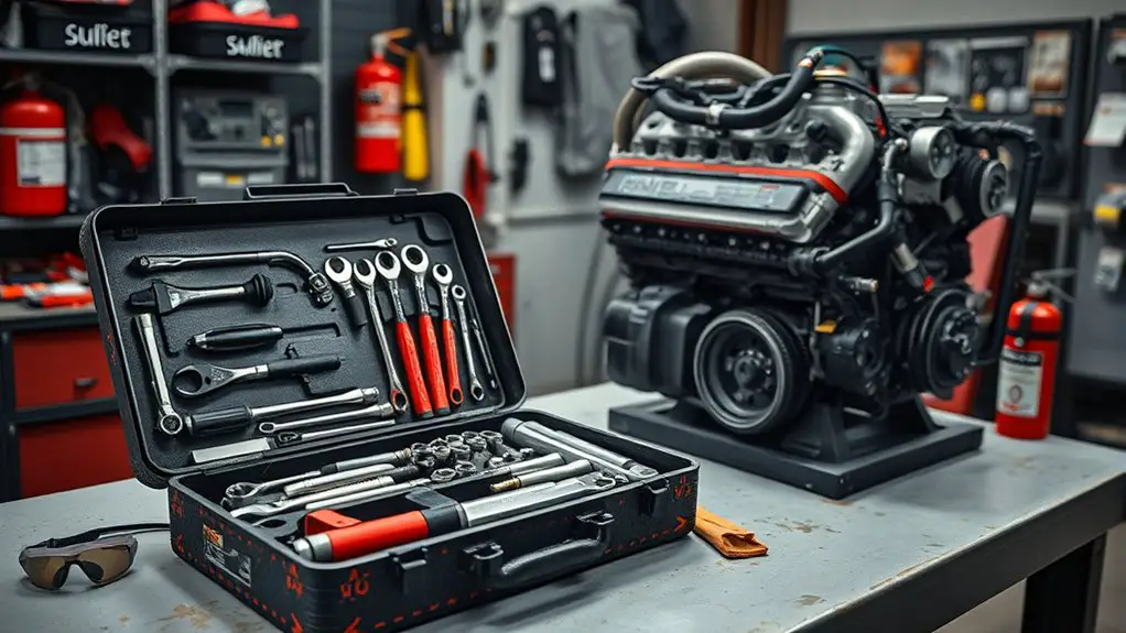 safety gear and tools
