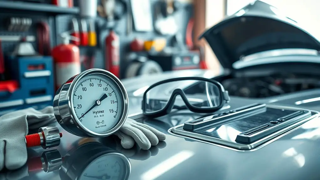 safety gear and ventilation