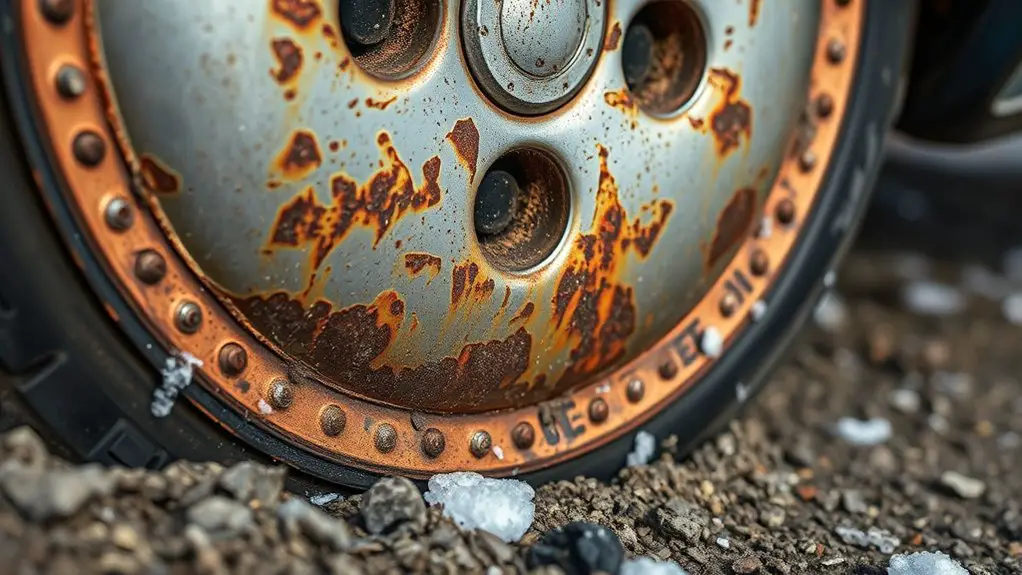 salt accelerates wheel rust