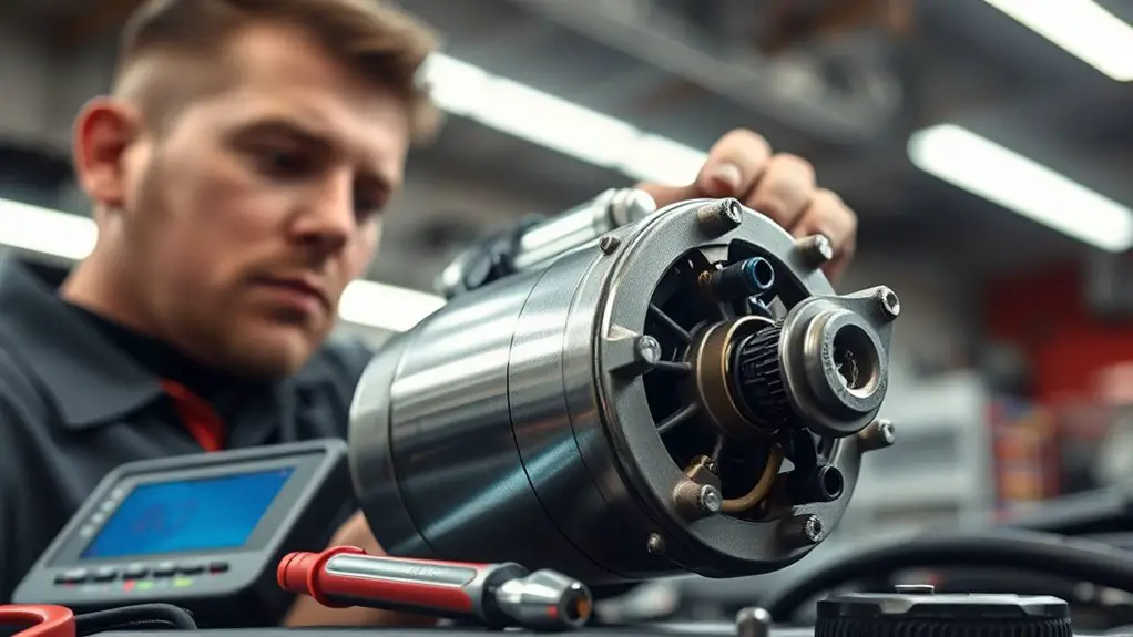 starter motor engine initiation