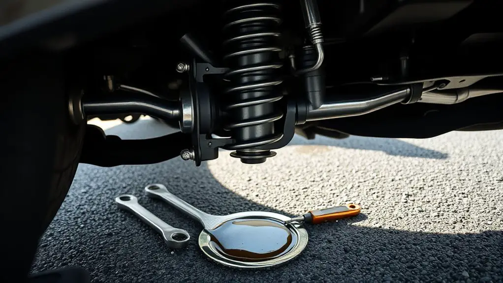 steering rack leak detection