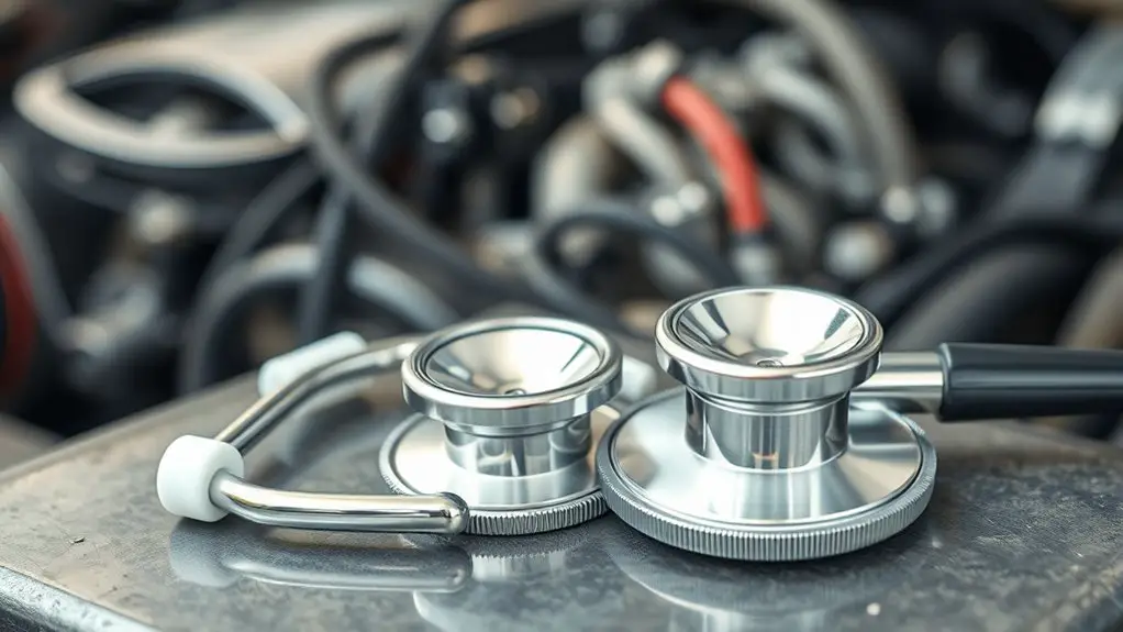 stethoscope enhances misfire diagnosis