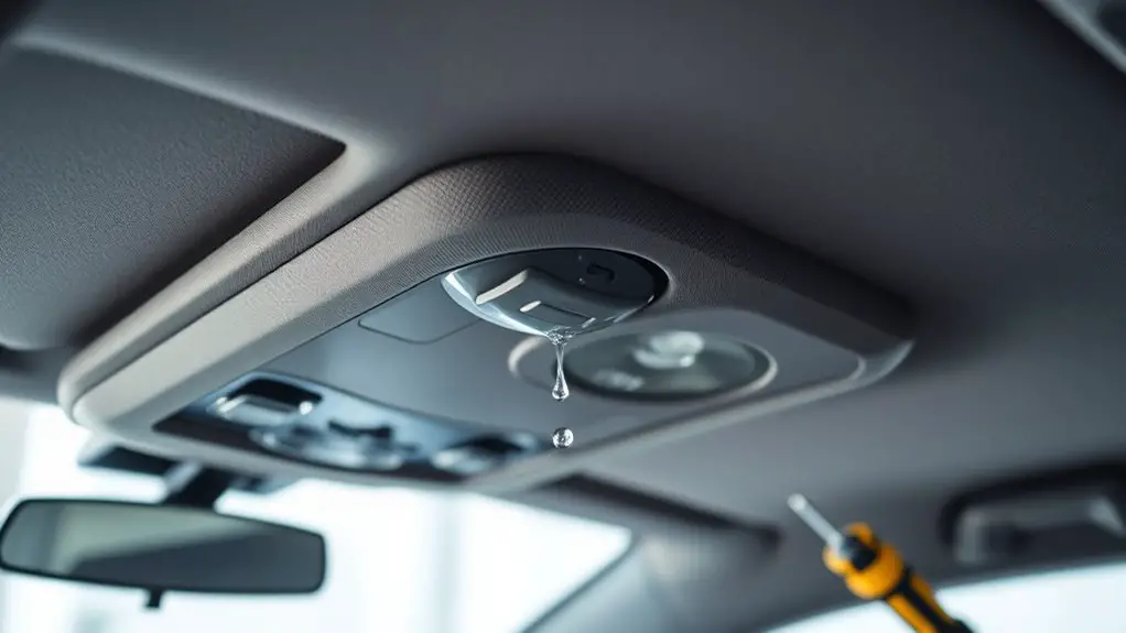 sunroof leak diagnosis checklist