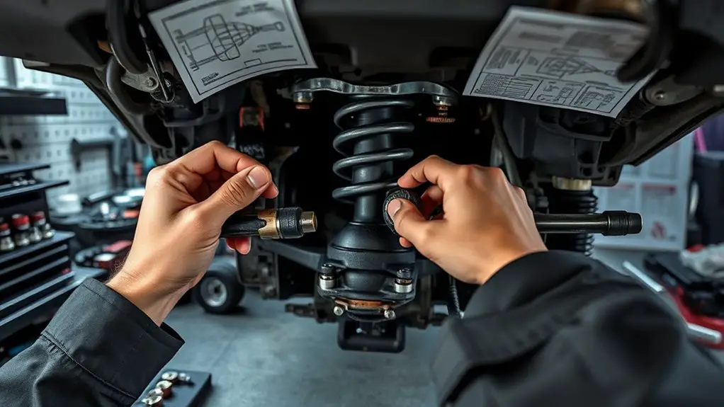 suspension bushing replacement preparation