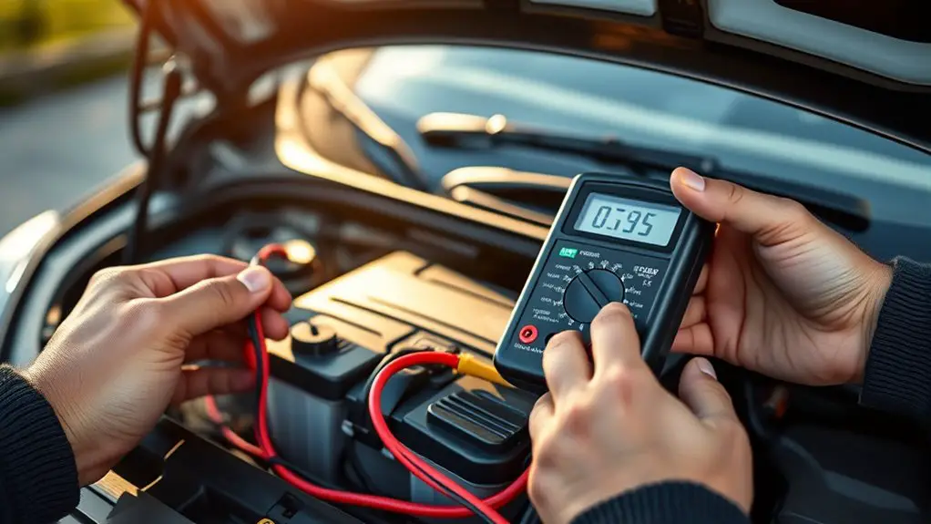 testing battery voltage accurately
