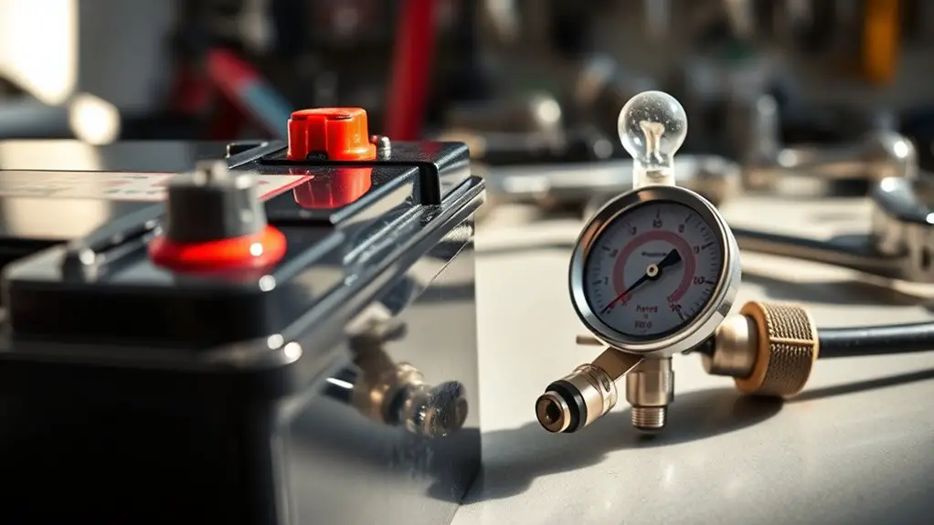 testing starter solenoid battery