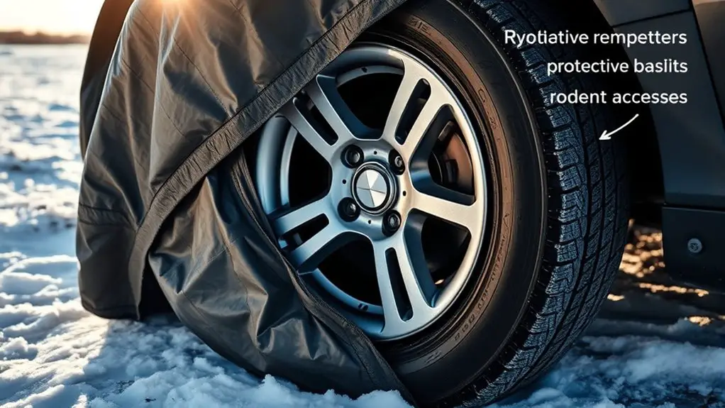 tire protection with barriers