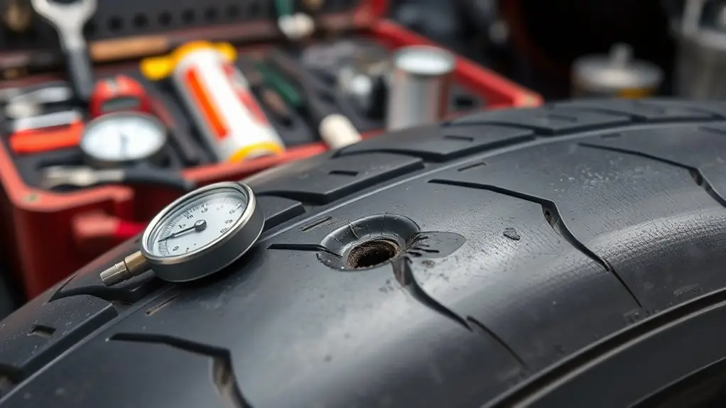 tire sealant failure signs