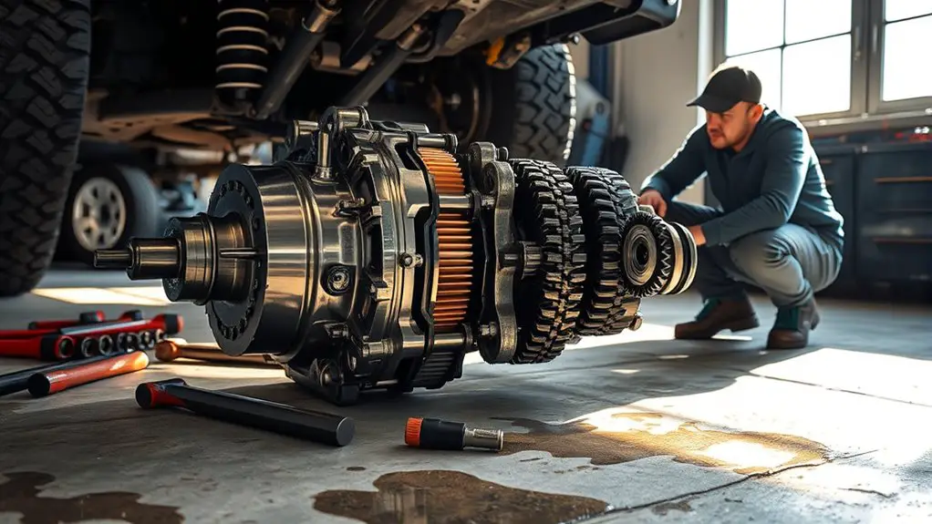 transfer case power distribution