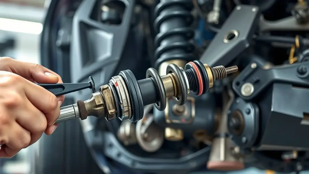 vibration diagnosis for struts